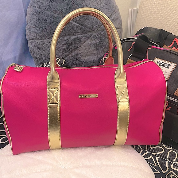 Juicy Couture Pink Overnight Weekender Duffle Bag - Picture 3 of 10